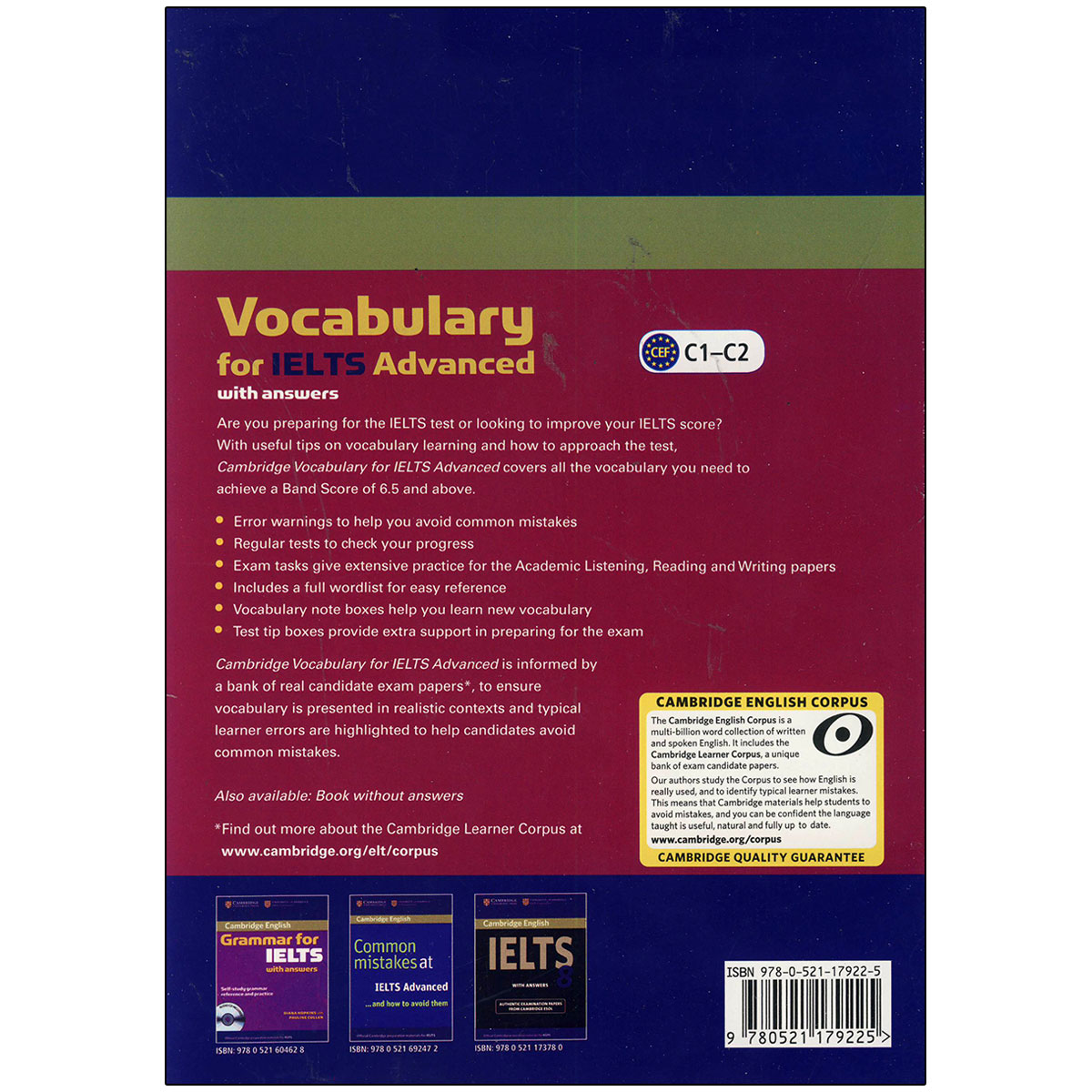 بخش ها و سرفصل های کتاب Vocabulary for IELTS